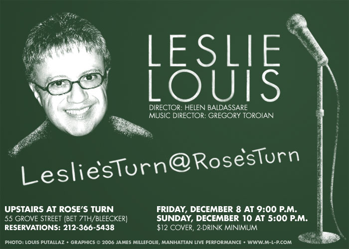 Leslie Louis at Rose's Turn